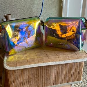 2 holographic makeup cases